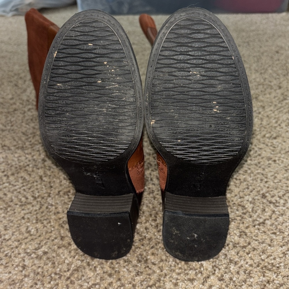 Clark’s Brown Patchwork Boots 7.5 - image 7